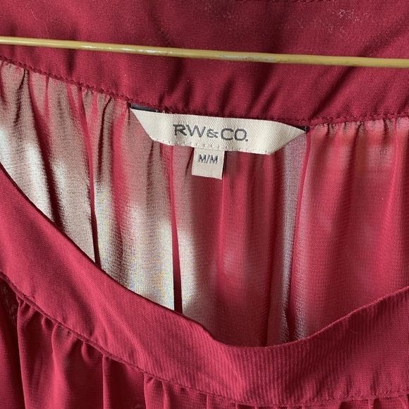 RW & Co Women’s Blouse Size M - Picture 3 of 6